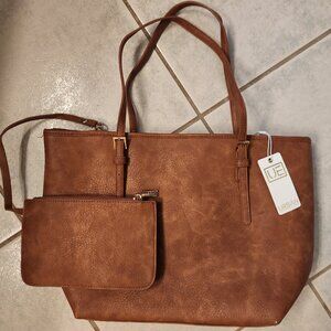 Urban Expressions Vegan Purse w Wristlet New w Tags